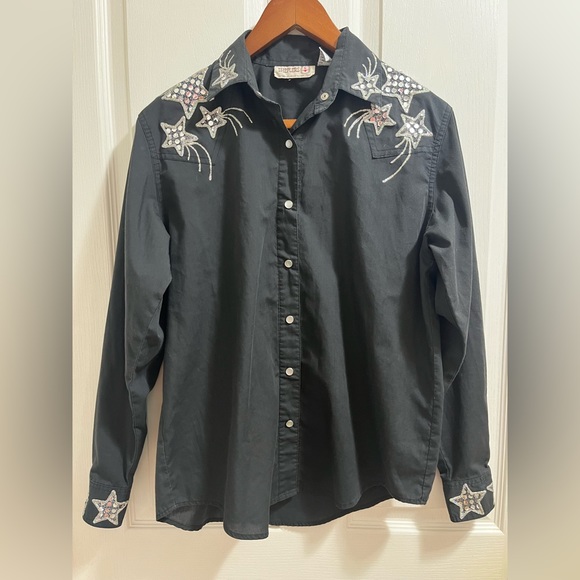 ROPER WOMEN'S STAR LONG SLEEVE WESTERN SHIRT - Picture 12 of 12